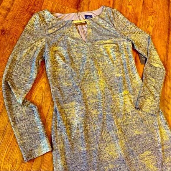 VINCE CAMUTO METALLIC JACQUARD SHEATH DRESS 6 NWT - Picture 9 of 15